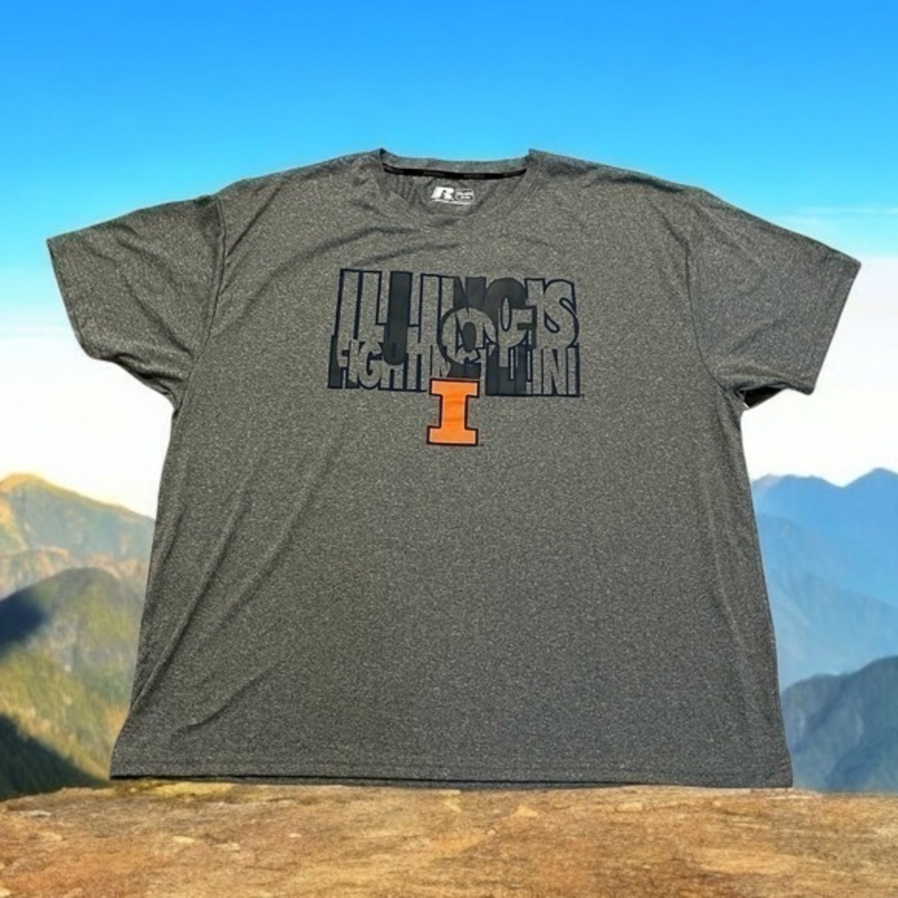 Russell Athletic Illinois Fighting I Tee 3XL 54-56